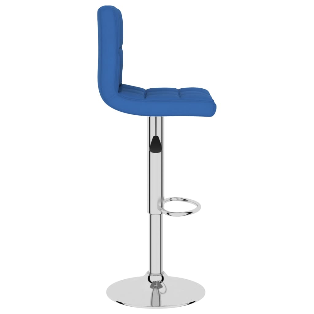 Barski stolci od tkanine 2 kom plavi