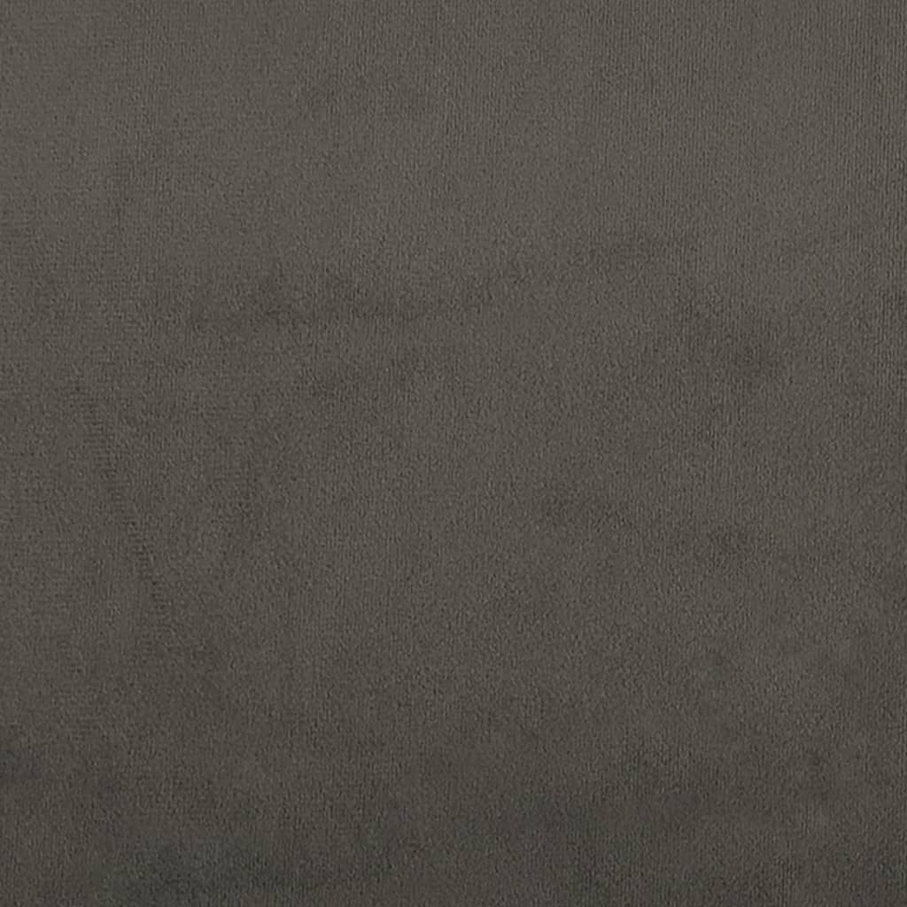 Barski stolci 2 kom tamnosivi baršunasti