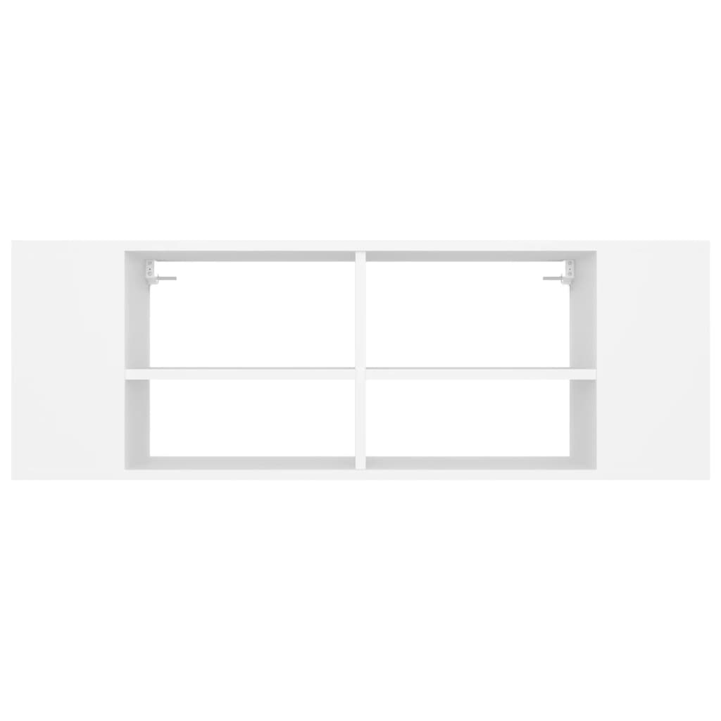 Zidni TV ormarić bijeli 102 x 35 x 35 cm konstruirano drvo