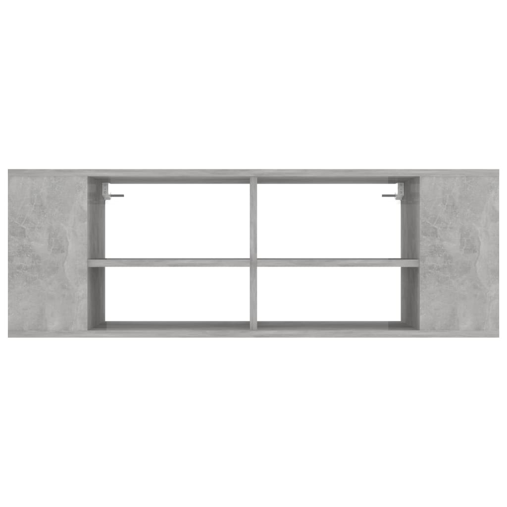 Zidni TV ormarić boja betona 102 x 35 x 35 cm konstruirano drvo