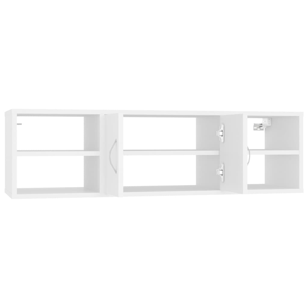 Zidna polica bijela 102 x 30 x 29 cm od konstruiranog drva