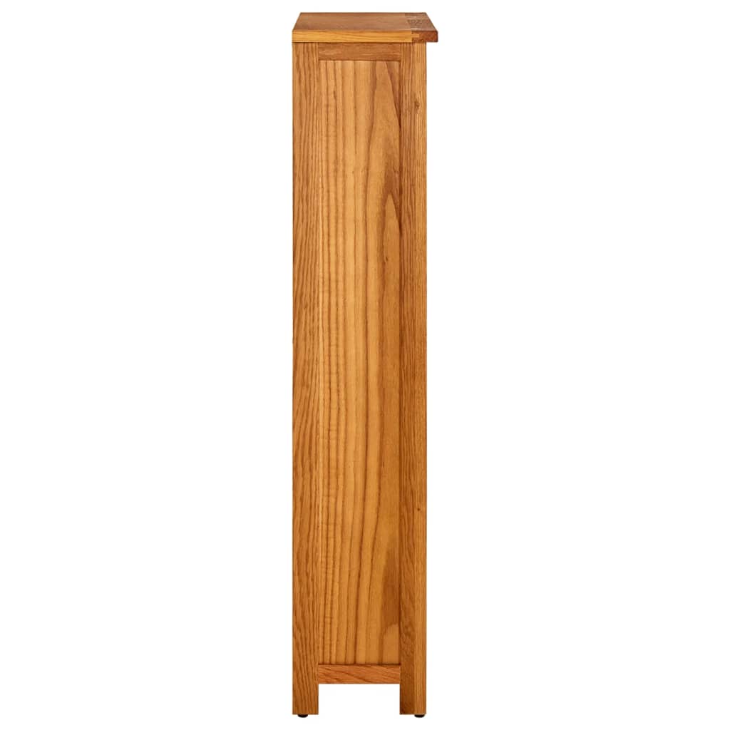 Police za knjige s 4 razine 70x22x110 cm od masivne hrastovine