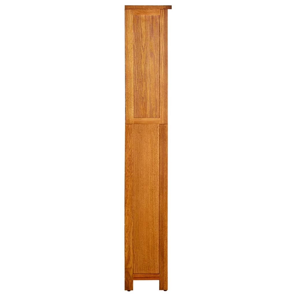 Police za knjige s 5 razina 70x22x140 cm od masivne hrastovine
