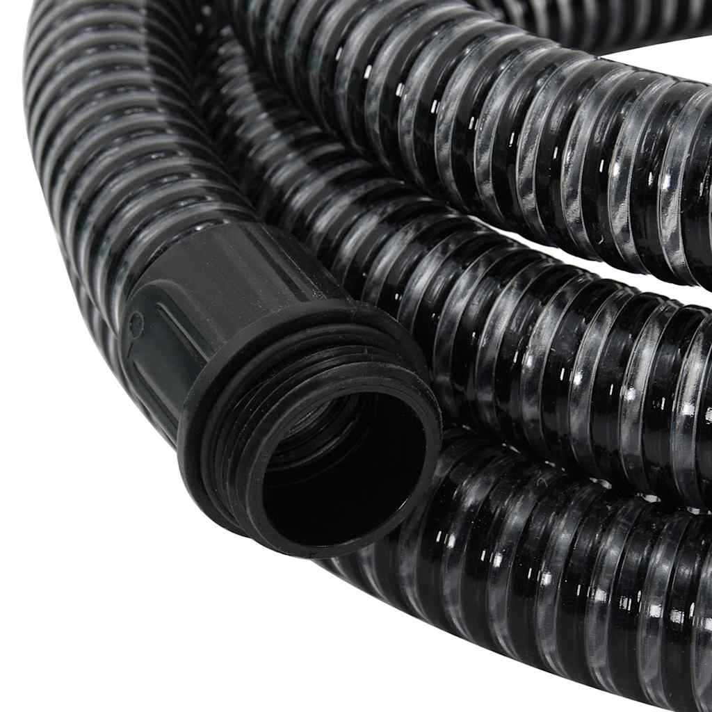 Usisno crijevo s mjedenim priključcima crno 1,1 " 3 m PVC