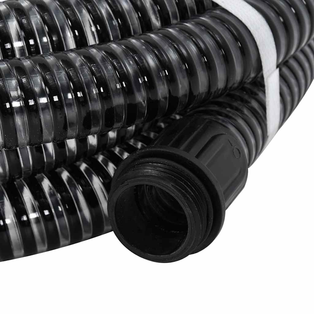 Usisno crijevo s mjedenim priključcima crno 1,1 " 3 m PVC