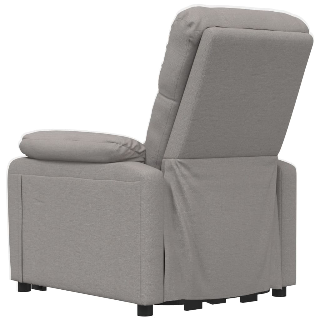 Električna masažna fotelja od tkanine smeđesiva