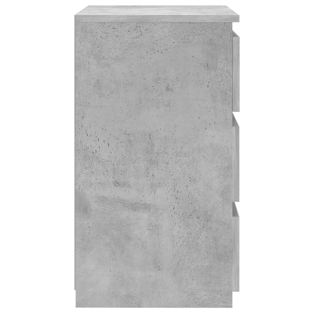Noćni ormarić boja betona 40 x 35 x 62,5 cm konstruirano drvo