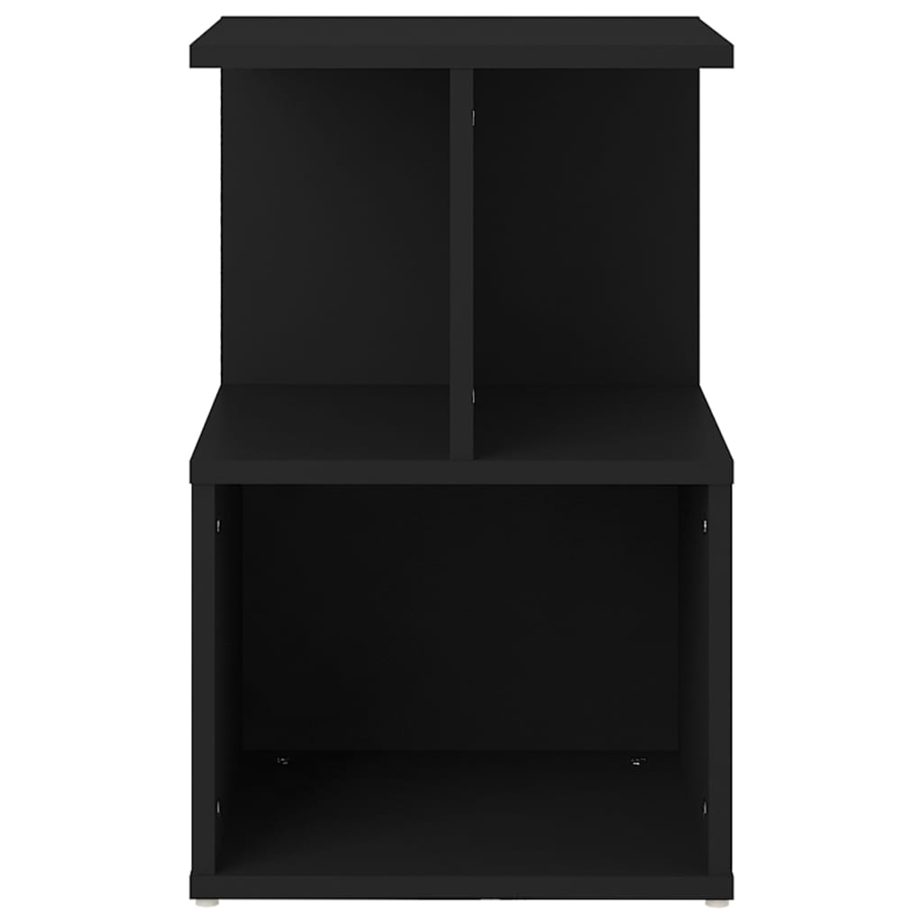 Noćni ormarići 2 kom crni 35 x 35 x 55 cm konstruirano drvo