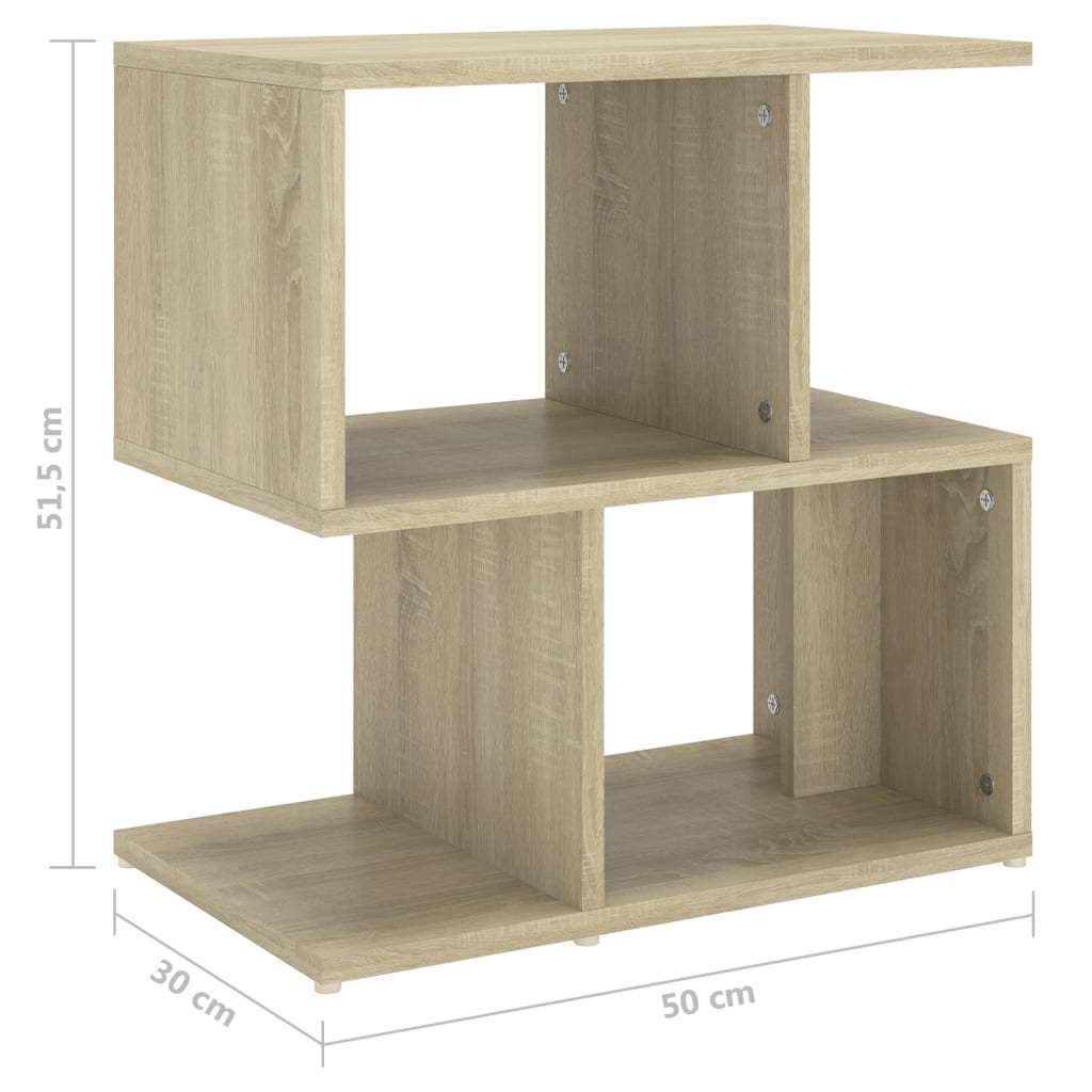 Noćni ormarići 2 kom boja hrasta 50x30x51,5cm konstruirano drvo