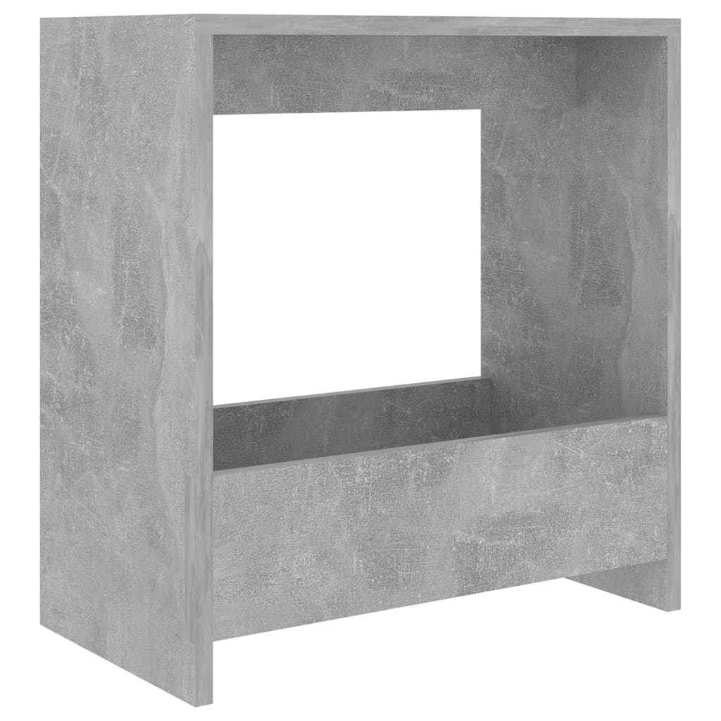 Bočni stolić siva boja betona 50 x 26 x 50 cm konstruirano drvo