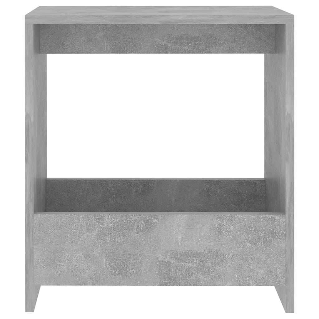 Bočni stolić siva boja betona 50 x 26 x 50 cm konstruirano drvo