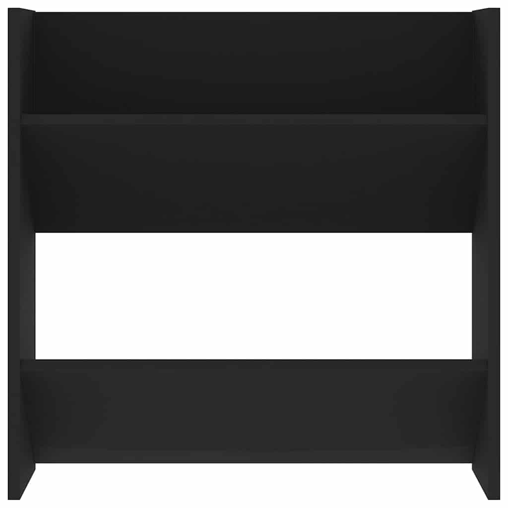 Zidni ormarići za cipele 4 kom crni 60 x 18 x 60 cm drveni