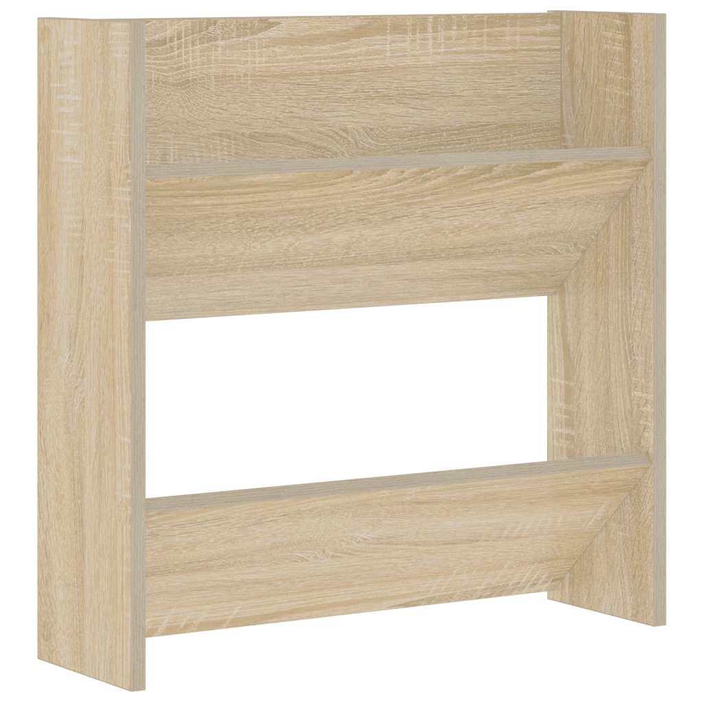 Zidni ormarići za cipele 2 kom boja hrasta 60x18x60 cm drveni