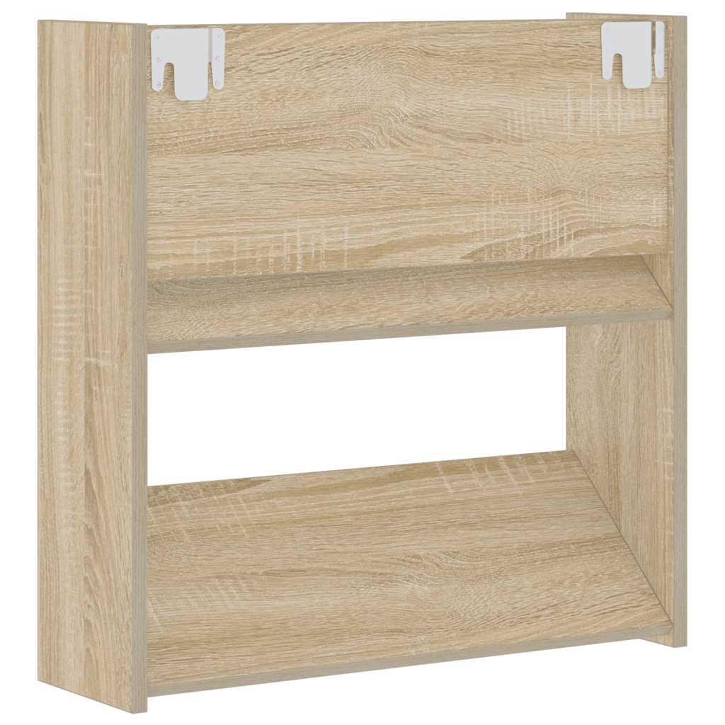 Zidni ormarići za cipele 2 kom boja hrasta 60x18x60 cm drveni