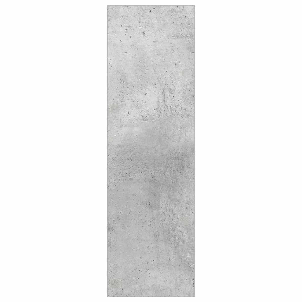 Zidni ormarić za cipele siva boja betona 60 x 18 x 60 cm drveni