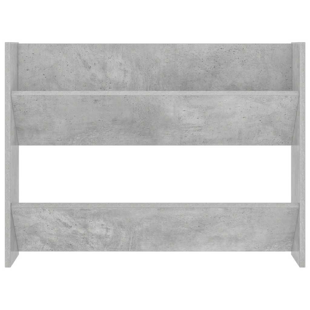 Zidni ormarići za cipele 2 kom boja betona 80x18x60 cm drveni