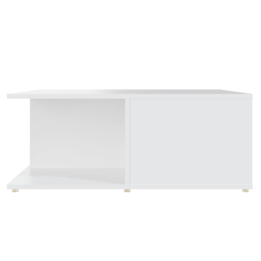 Stolić za kavu bijeli 80 x 80 x 31 cm od konstruiranog drva