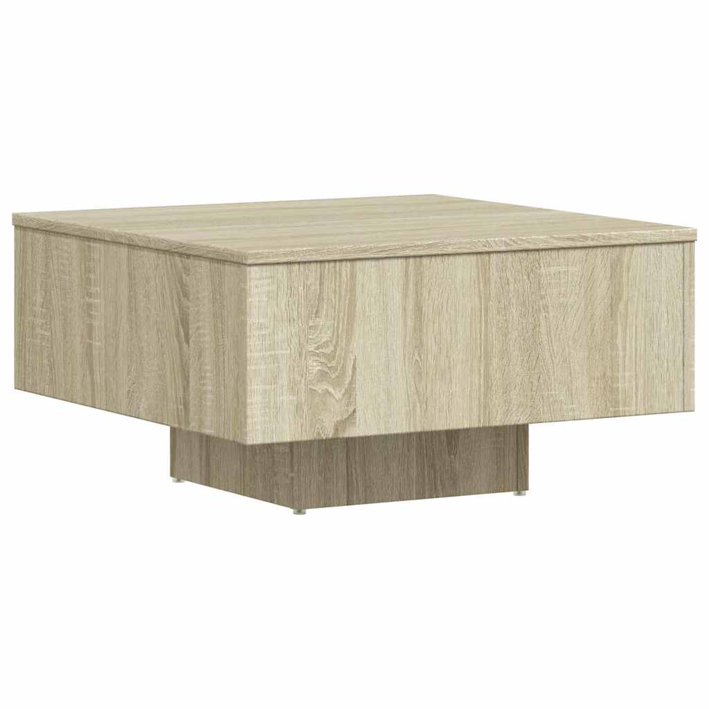 Stolić za kavu boja hrasta 60 x 60 x 31,5 cm konstruirano drvo