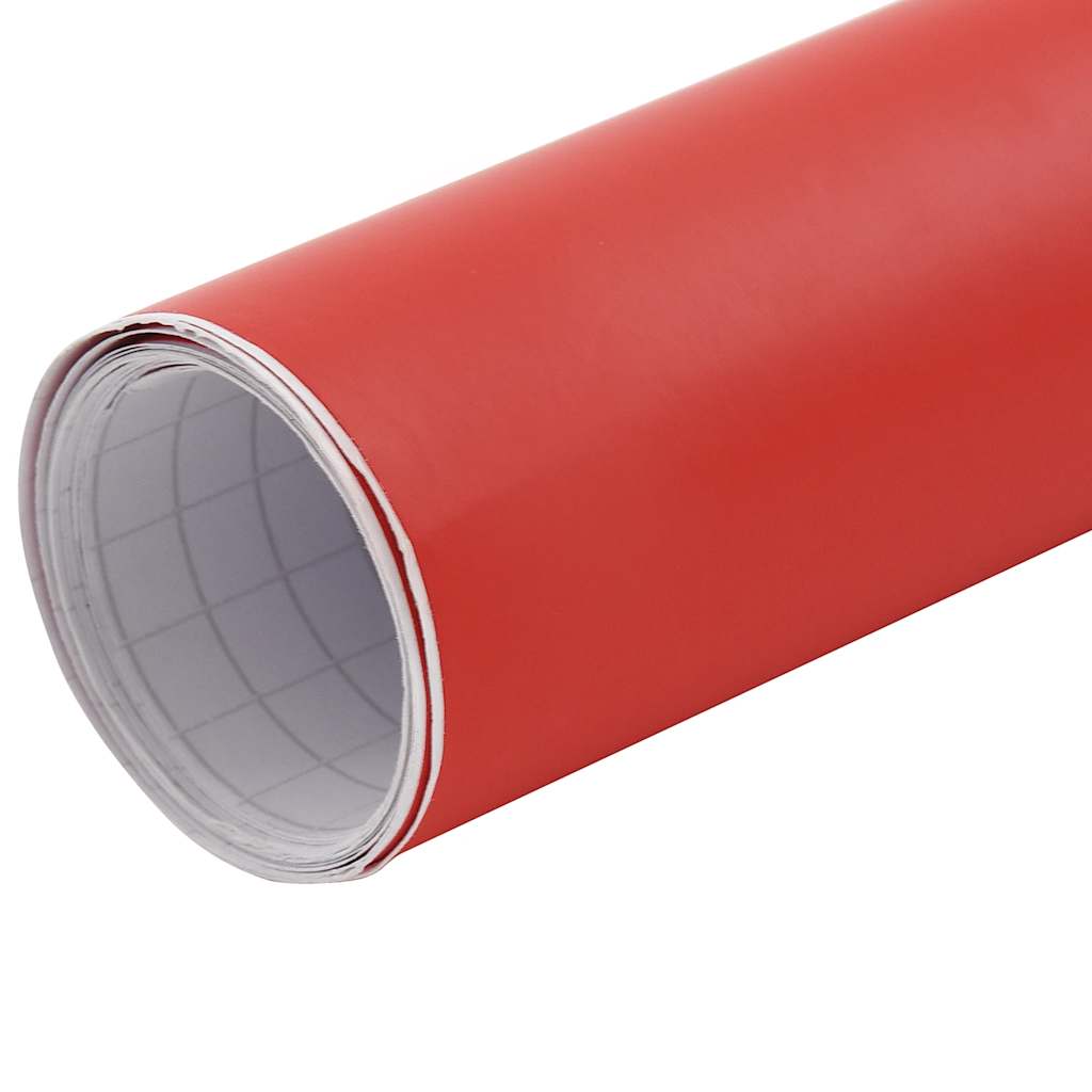Folije za automobil 2 kom mat crvene 100 x 150 cm + 50 x 150 cm