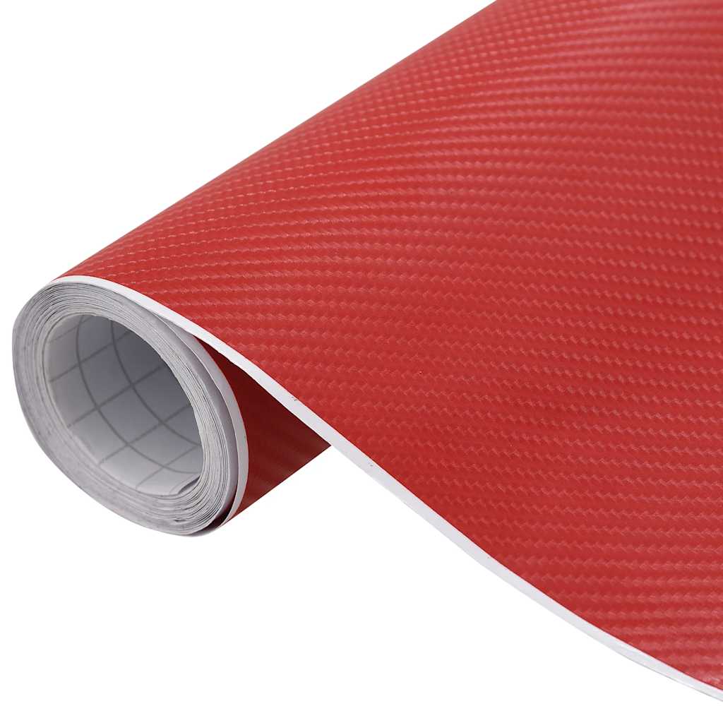Folije za automobil 2 kom 4D crvene 100 x 150 cm + 50 x 150 cm