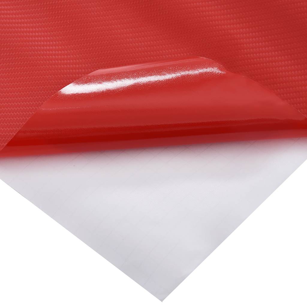 Folije za automobil 2 kom 4D crvene 100 x 150 cm + 50 x 150 cm