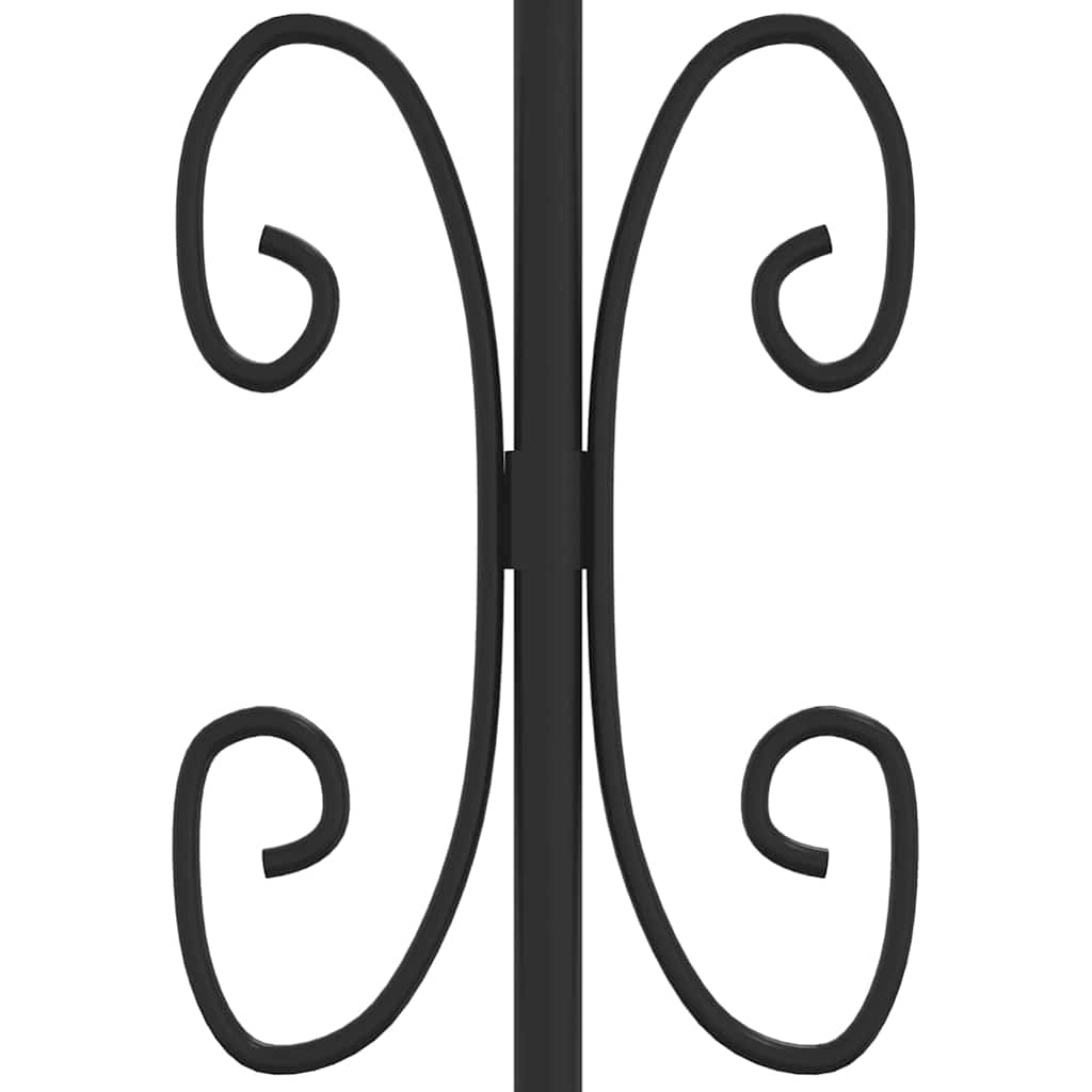 Vrata za ogradu KAMPEN s kopljem na vrhu crna 302 x 100 cm čelična