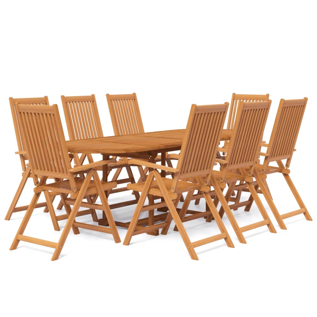 7-dijelni vrtni blagovaonski set od masivnog bagremovog drva 160-240 cm