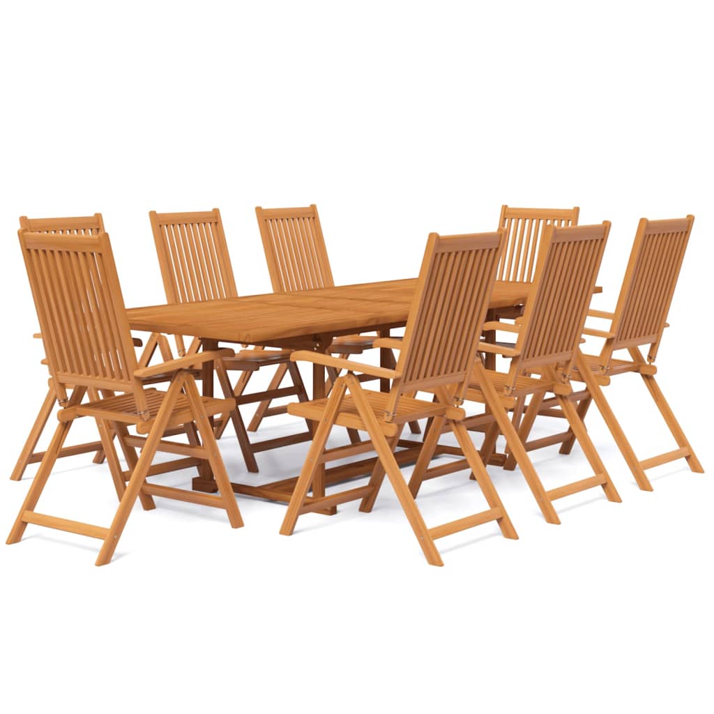 7-dijelni vrtni blagovaonski set od masivnog bagremovog drva 160-240 cm