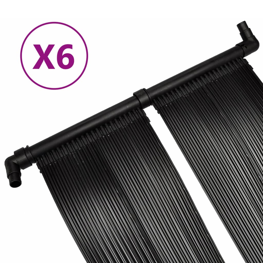 Solarne ploče za grijanje bazena 6 kom 80 x 620 cm