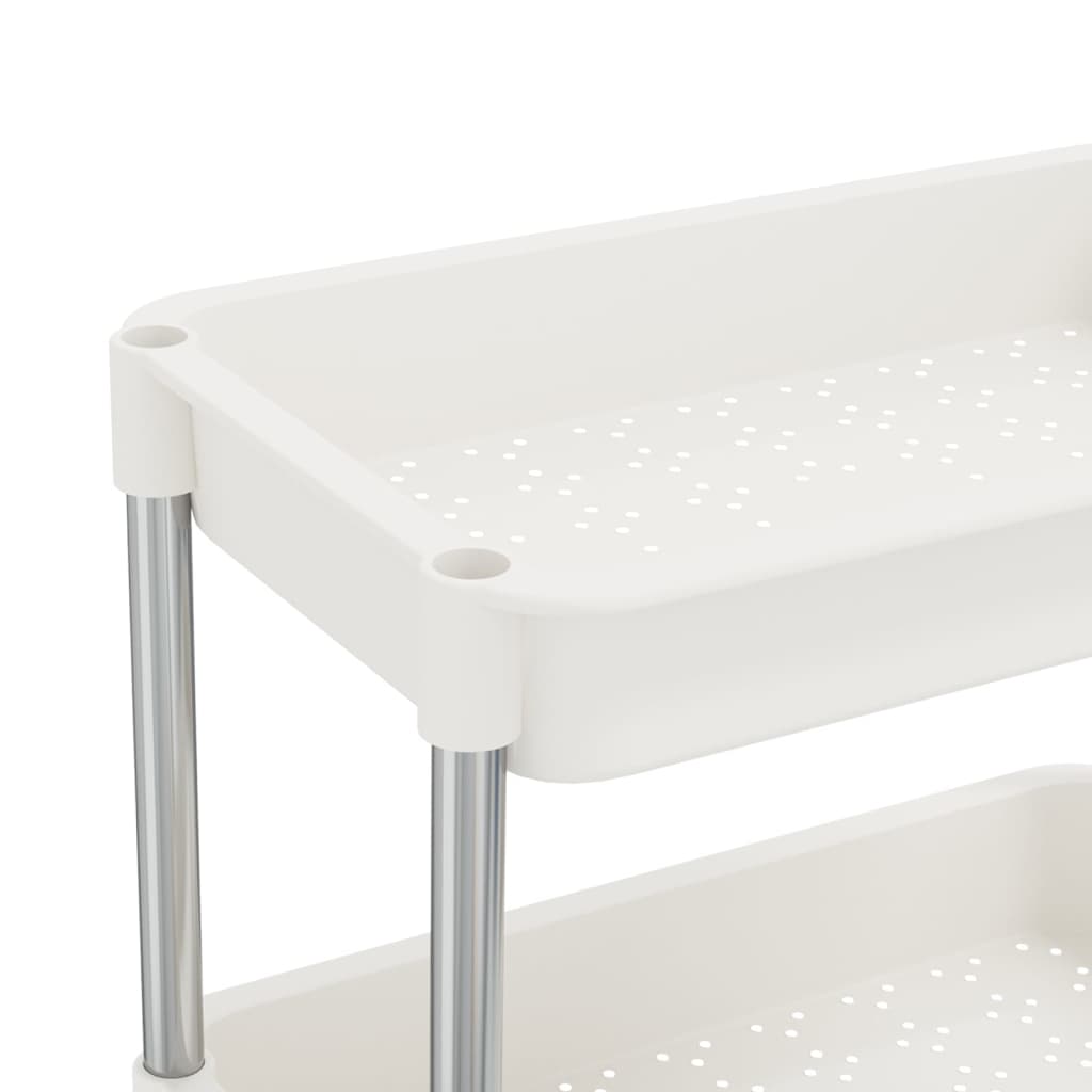 Kuhinjska kolica s 5 razina bijela 42x29x128 cm željezo i ABS