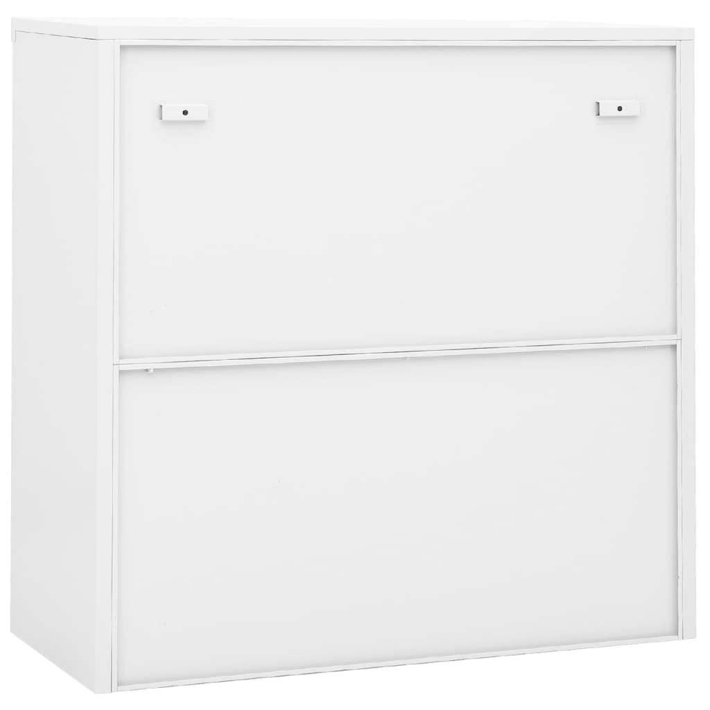 Uredski ormarić s kliznim vratima bijeli 90x40x90 cm čelični