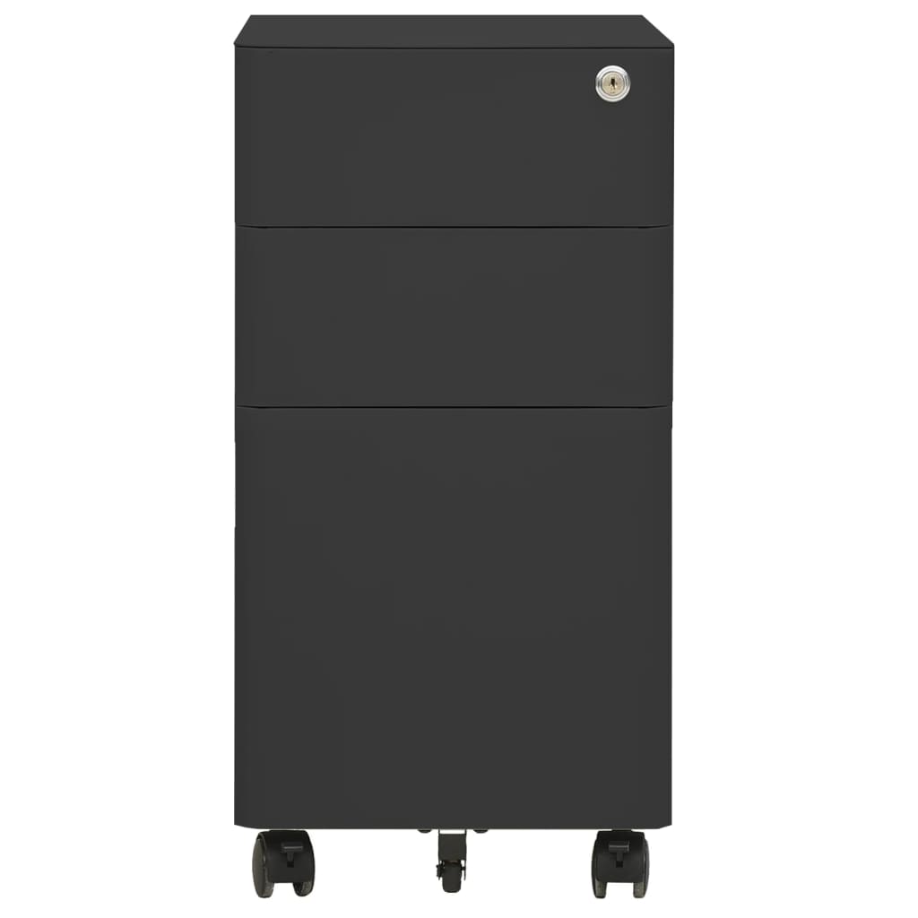 Mobilni ormarić za spise antracit 30 x 45 x 59 cm čelični