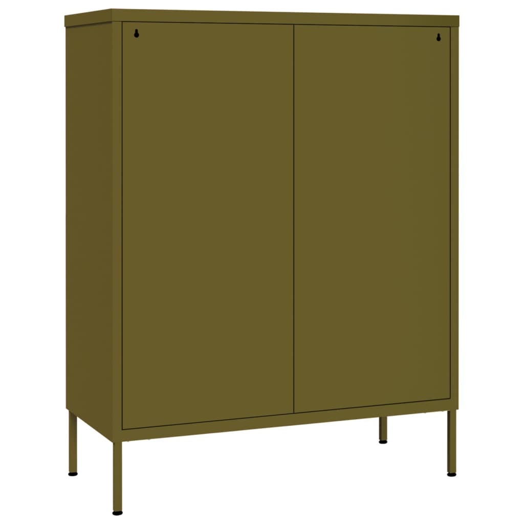 Ladičar maslinasto zeleni 80 x 35 x 101,5 cm čelični