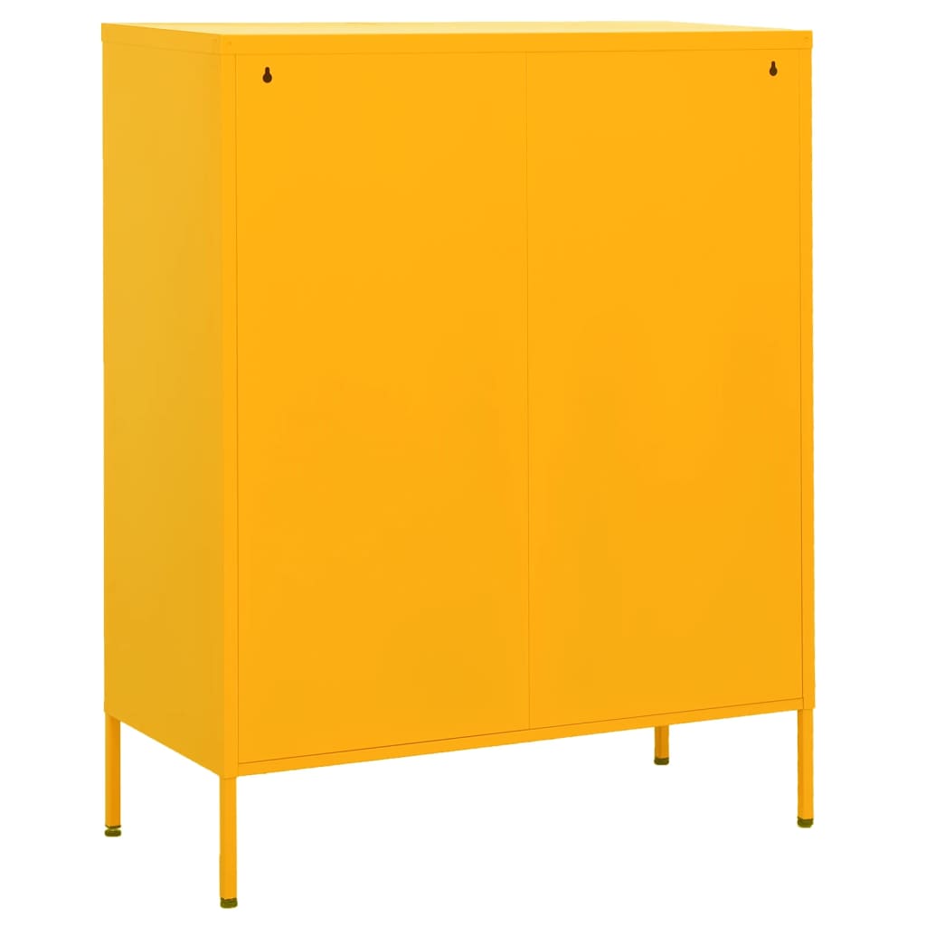 Ormarić za pohranu boja senfa 80 x 35 x 101,5 cm čelični