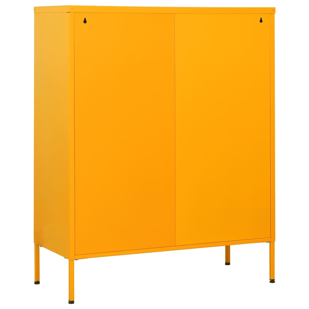Ladičar boja senfa 80 x 35 x 101,5 cm čelični