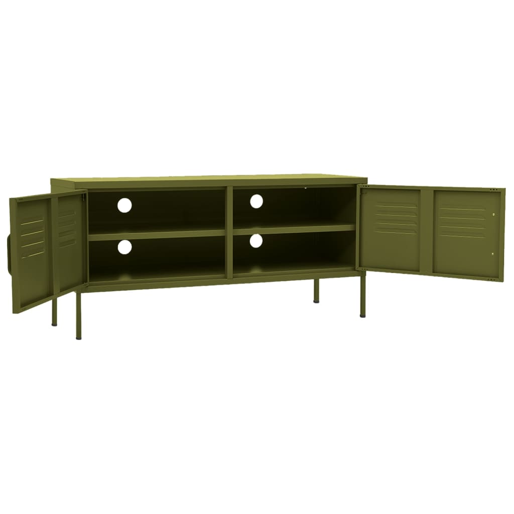 TV ormarić maslinasti 105 x 35 x 50 cm čelični