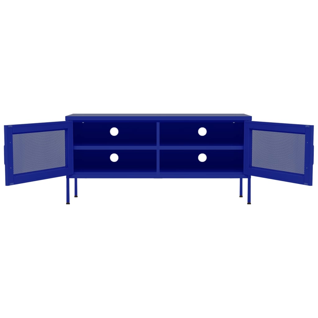 TV ormarić modri 105 x 35 x 50 cm čelični