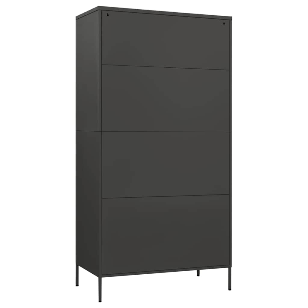 Ormar antracit 90 x 50 x 180 cm čelični