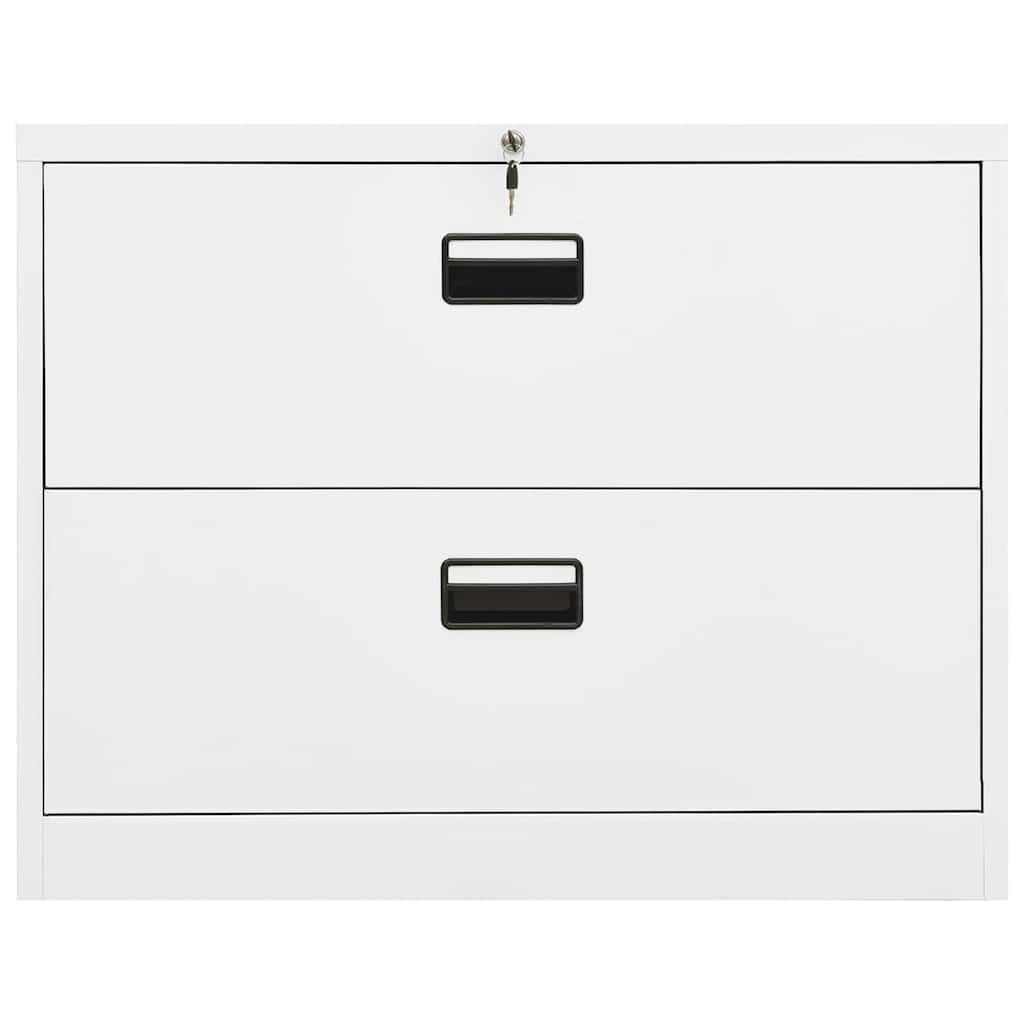 Ormarić za spise bijeli 90 x 46 x 72,5 cm čelični