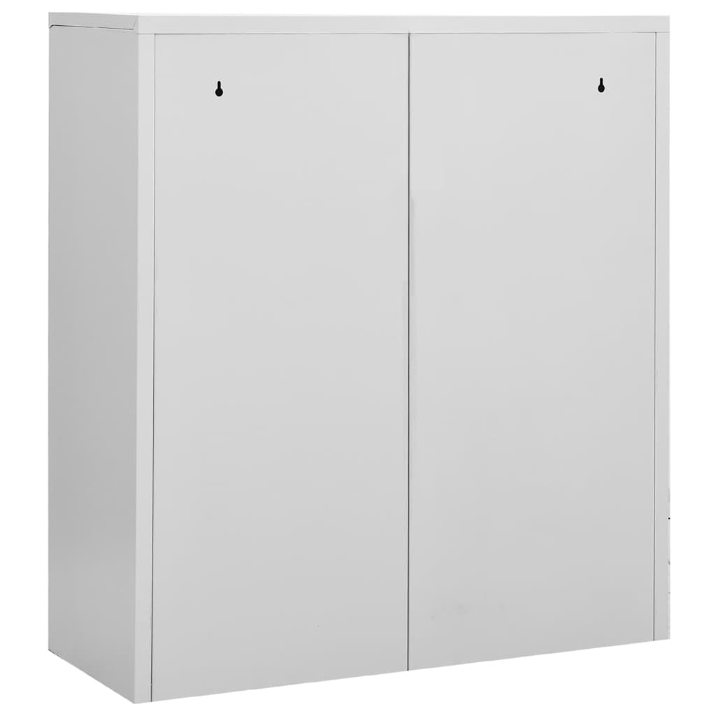 Uredski ormarić svjetlosivi 90 x 40 x 102 cm čelični