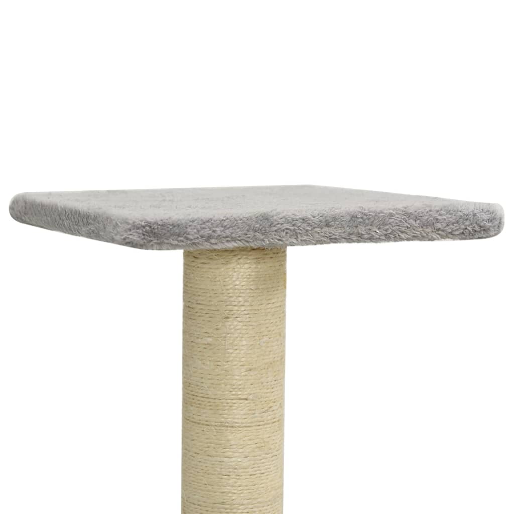 Penjalica za mačke sa stupovima za grebanje svjetlosiva 118,5cm