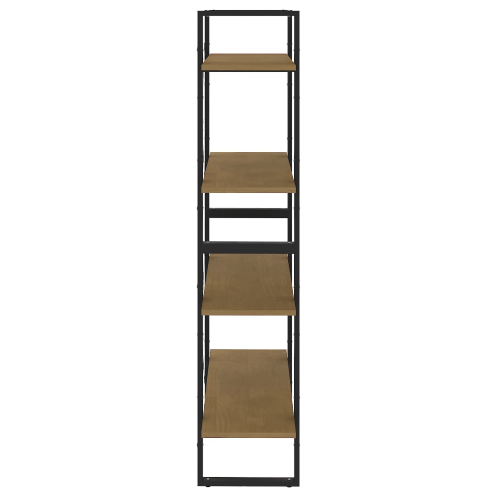 Ormarić za knjige s 4 razine 80 x 30 x 140 cm masivna borovina