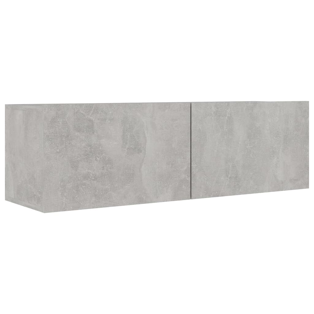 6-dijelni set TV ormarića siva boja betona konstruirano drvo