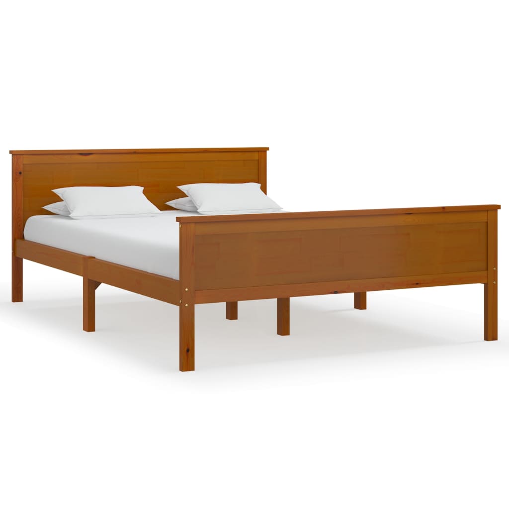 Okvir za krevet od masivne borovine boja meda 160 x 200 cm