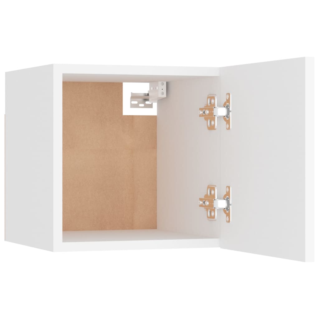 Noćni ormarić bijeli 30,5 x 30 x 30 cm od konstruiranog drva
