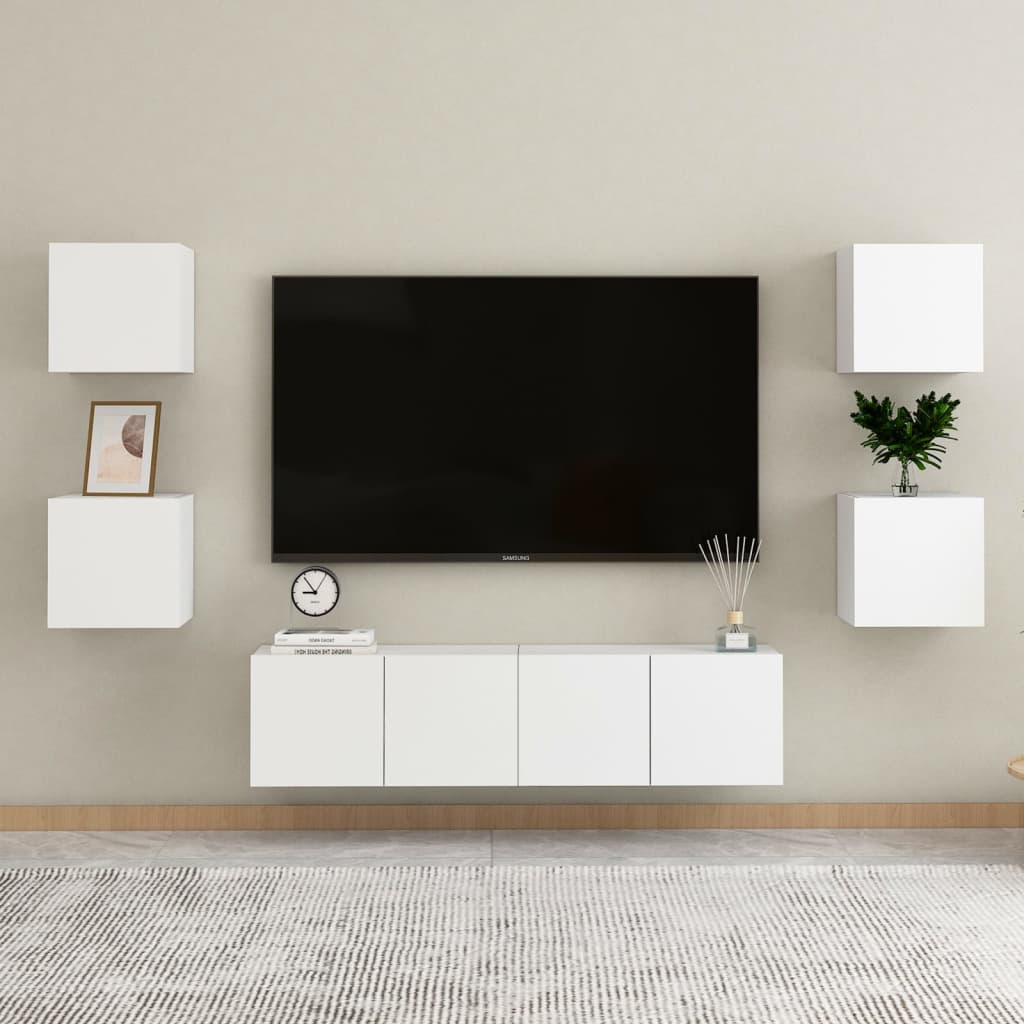 Noćni ormarići 2 kom bijeli 30,5 x 30 x 30 cm konstruirano drvo