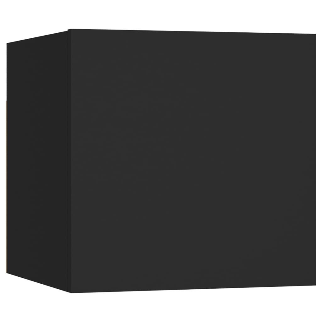 Noćni ormarići 2 kom crni 30,5 x 30 x 30 cm konstruirano drvo