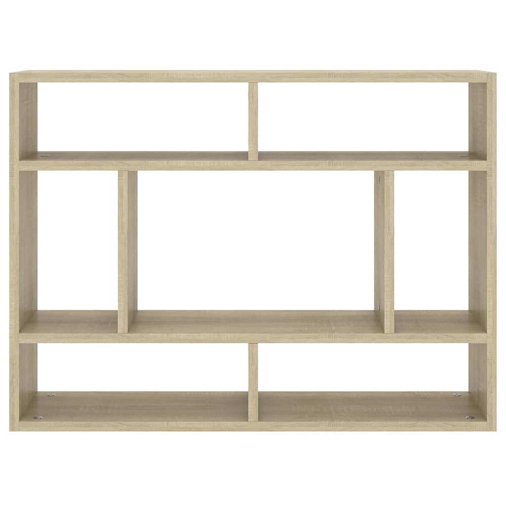 Zidna polica boja hrasta 75 x 16 x 55 cm konstruirano drvo