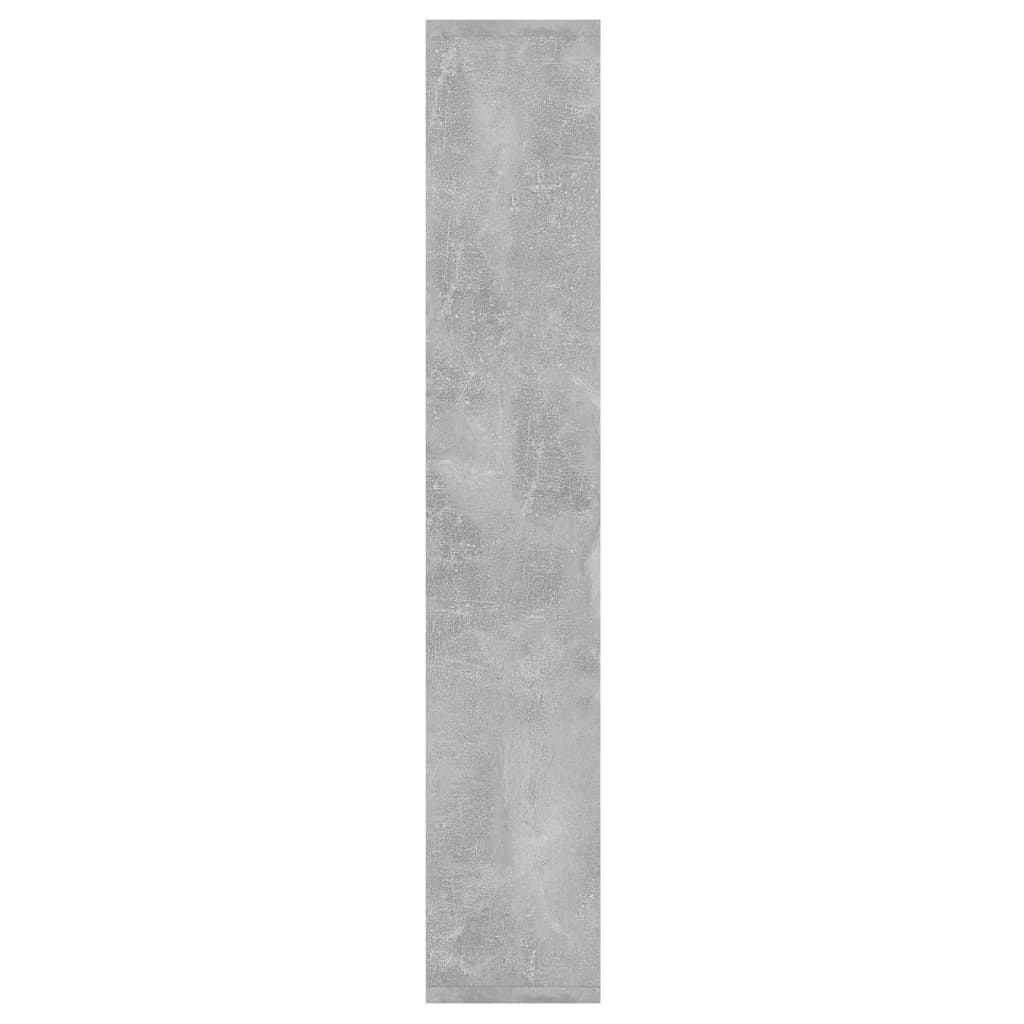 Zidna polica siva boja betona 36 x 16 x 90 cm konstruirano drvo