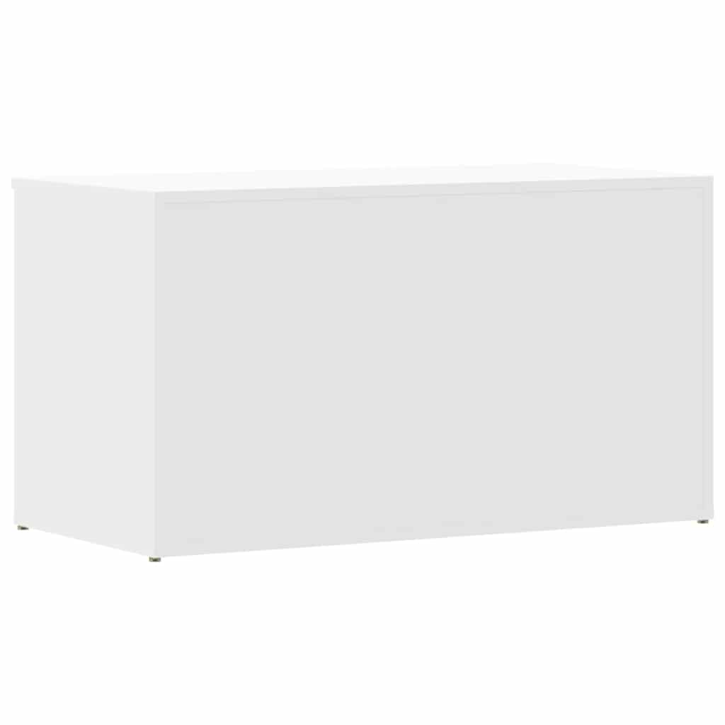 Škrinja za pohranu bijela 84 x 42 x 46 cm od konstruiranog drva